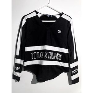 Adidas women’s long sleeve b&w shirt